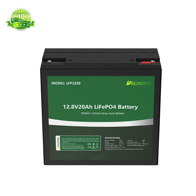Bateria recarregável de fosfato de ferro de lítio Lifepo4 12V 20AH para localizador de peixes