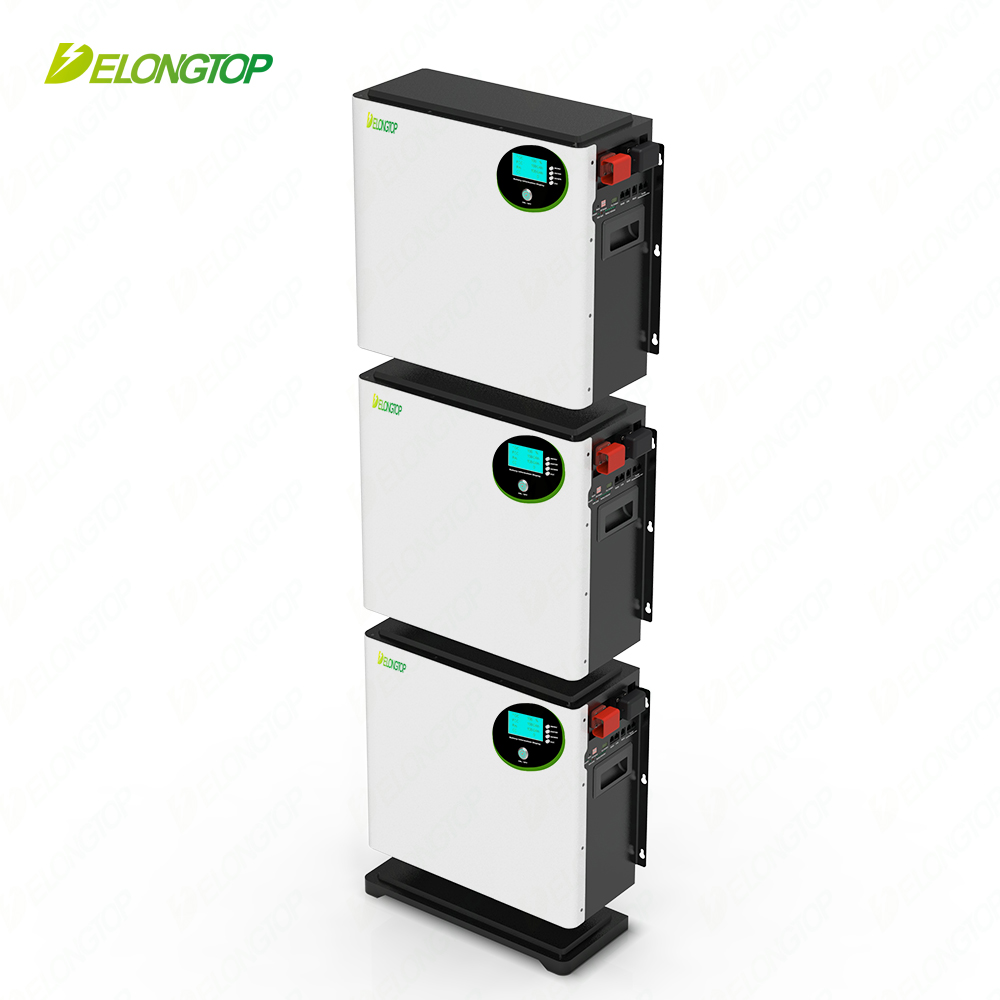 15Kwh (51,2V 100Ah x 3) Bateria modular empilhável para armazenamento de energia solar doméstica
