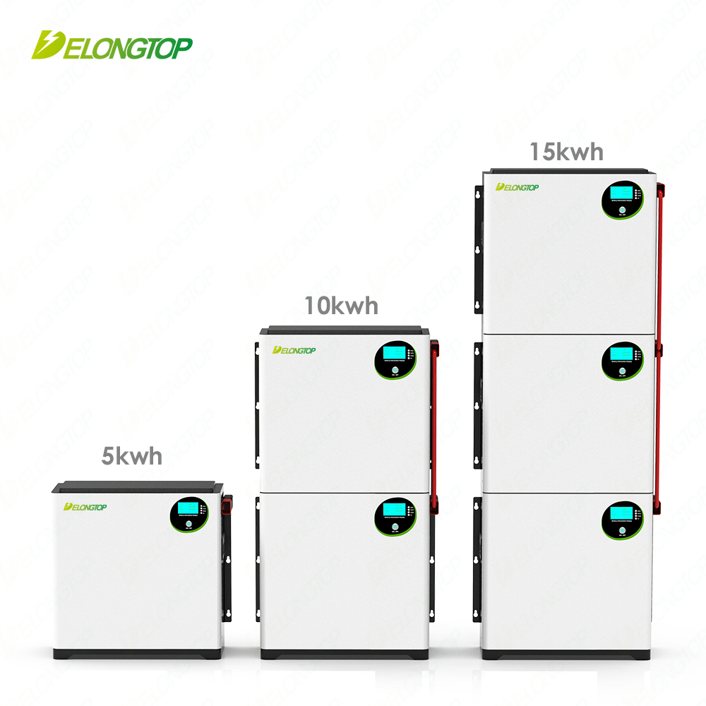 15Kwh (51,2V 100Ah x 3) Bateria modular empilhável para armazenamento de energia solar doméstica