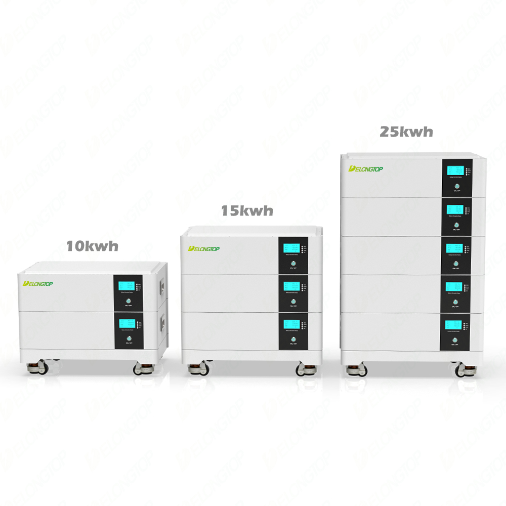 20Kwh (51.2V100Ah x 4) Movable Stack Household Use Energy Storage Battery